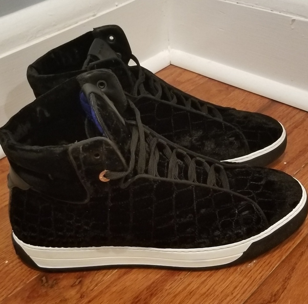 Fendi Mens Velvet High Top